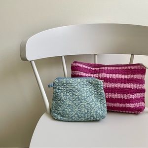 H&M Quilted Zip Pouch Set